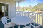 Outdoor Table With View of Sandpiper Bay